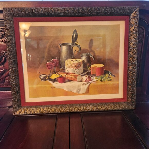 Wilf Walker Framed Still Life Print Felix Rosenstiels Widow & Son 1969 Art - Picture 9 of 16
